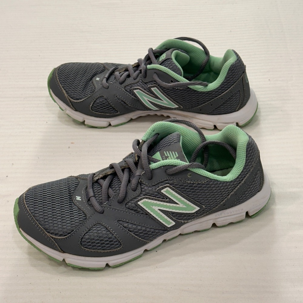 New Balance 635 Running Shoes Womens 7 Grey Green Mesh W635GM1 Athletic Sneakers